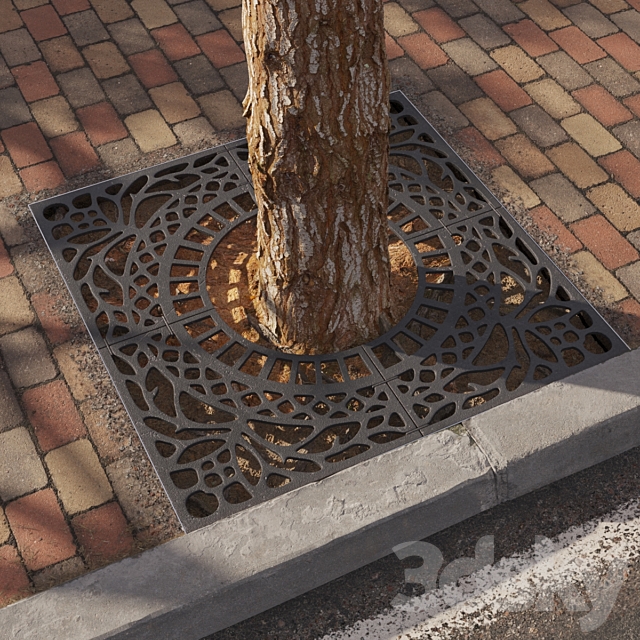 Tree grate 02 3ds Max - thumbnail 2