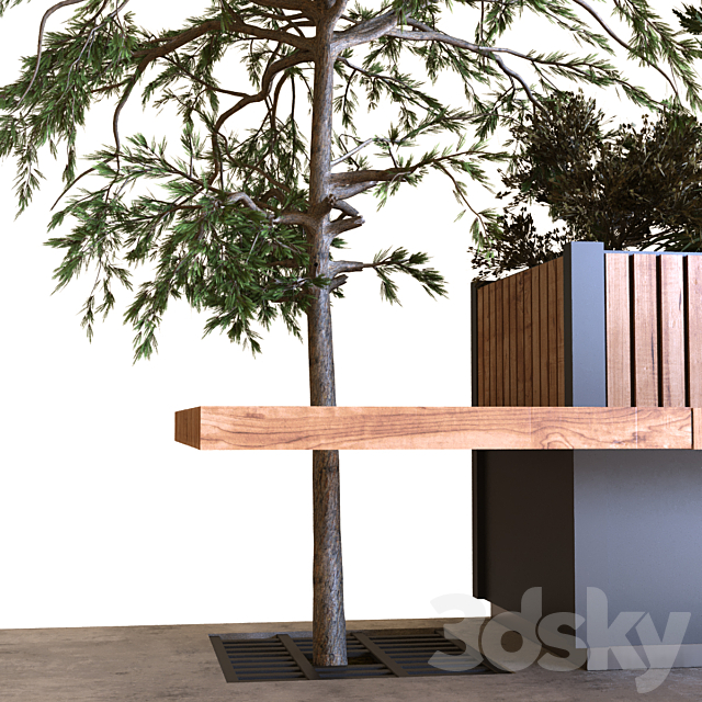 tree in box set 021 3DS Max Model - thumbnail 4