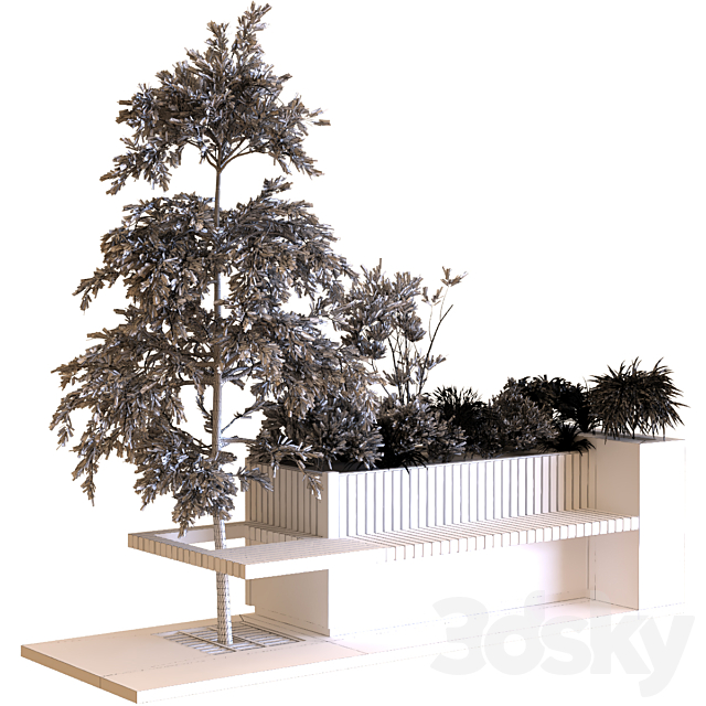 tree in box set 021 3DS Max Model - thumbnail 5