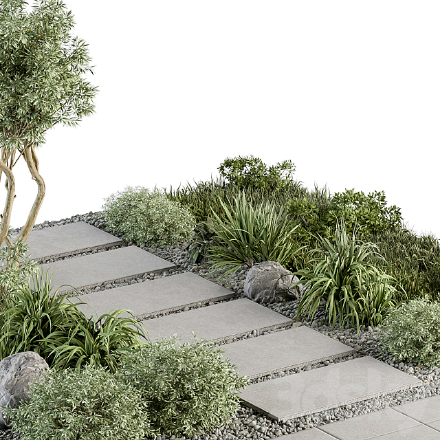 Urban Furniture _ Architecture Environment with Plants- Set 29 3DS Max Model - thumbnail 3