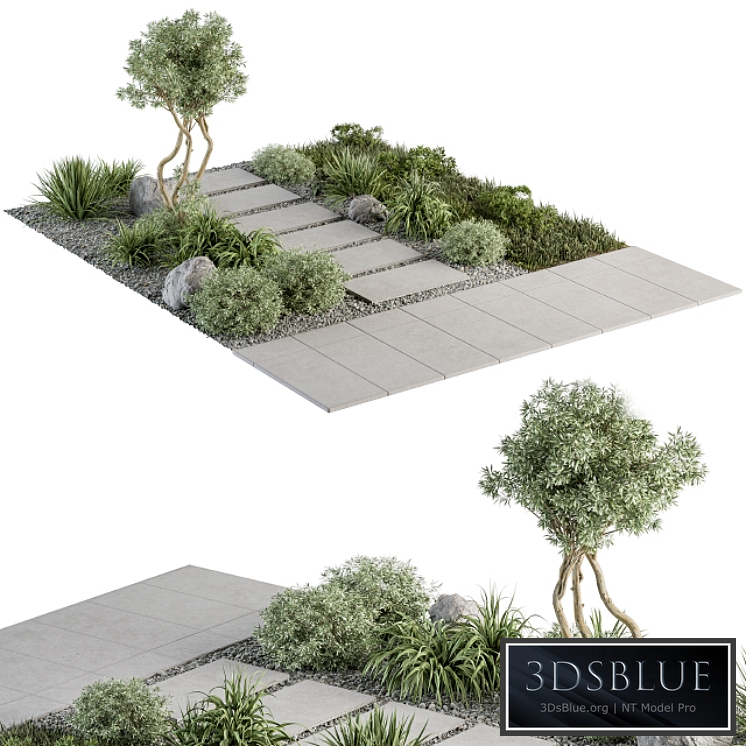 Urban Furniture \/ Architecture Environment with Plants- Set 29 3DS Max - thumbnail 3