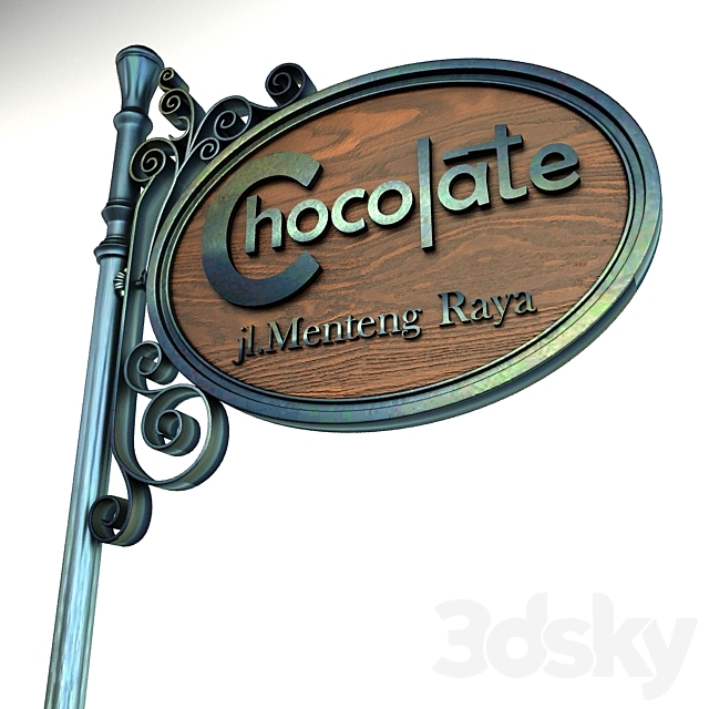 Vintage Signage 005 3DSMax File - thumbnail 3