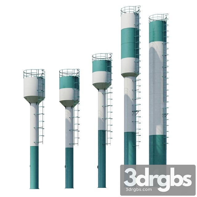 Water tower rozhnovsky 3dsmax Download - thumbnail 1